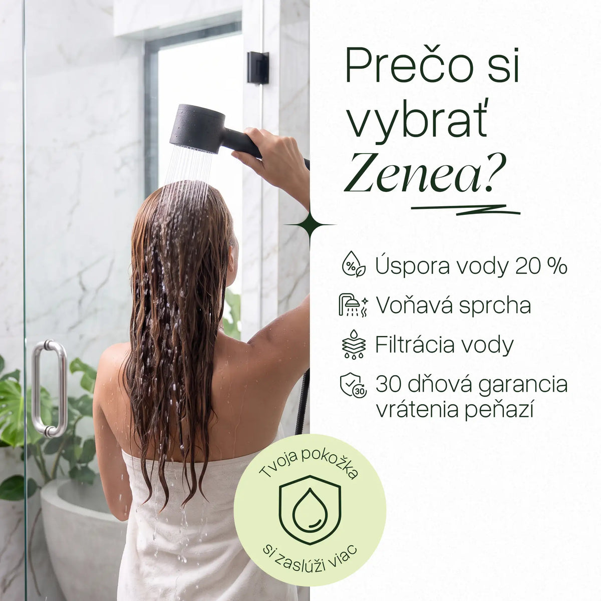 Zenea Filtračná sprchová hlavica