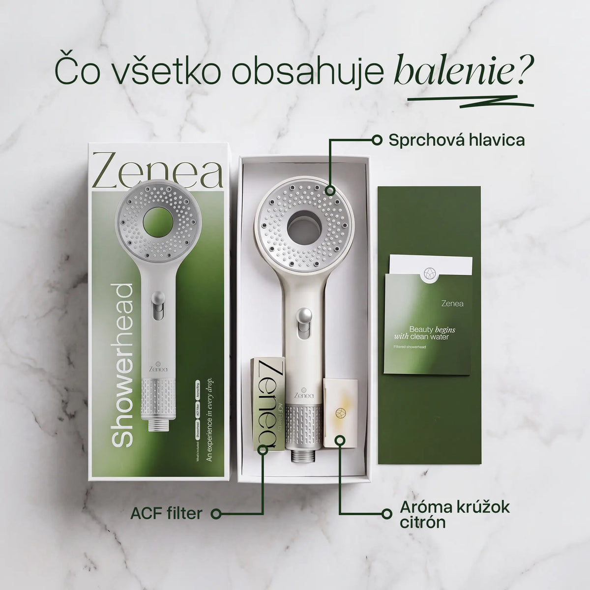 Zenea Filtračná sprchová hlavica